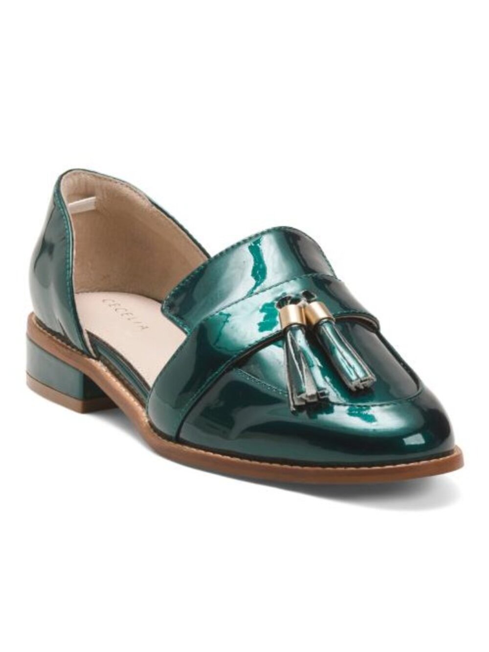 CECELIA NEW YORK Leather Linear Loafers